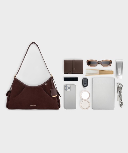 Khai カイ リサイクルスエードショルダーバッグ（ショルダー