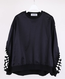 DISCOVERED KAJIF NYLON CROCHET SLEEVE PULLOVER