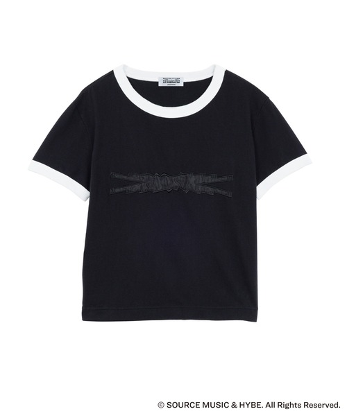 LE SSERAFIM GR8 コラボレーション Tシャツ ブラック XL GR8 COLLABORATION S/S T-SHIRT | GR8