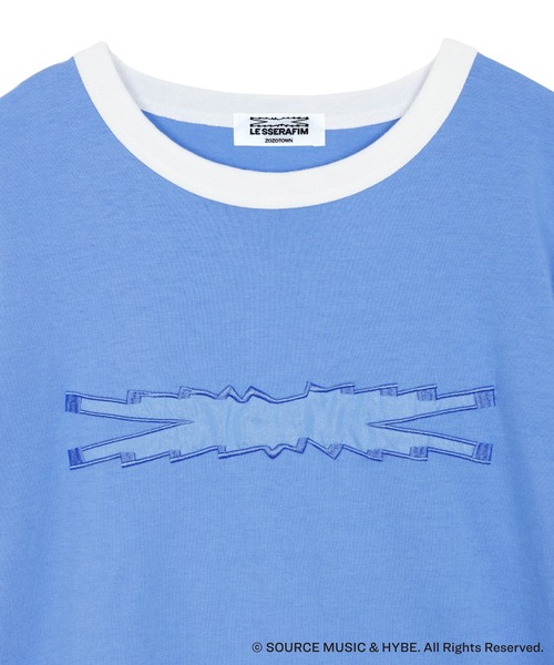 LE SSERAFIM（ル セラフィム）の「LE SSERAFIM × ZOZOTOWN RINGER TEE