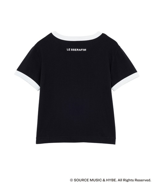 Le Sserafim Tシャツ 公式　XLサイズ LE SSERAFIM × ZOZOTOWN RINGER TEE（Tシャツ/カットソー