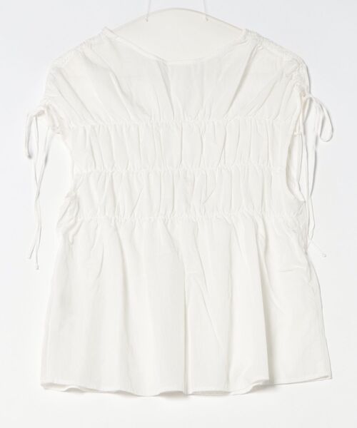 esutoreja（エストレジャ）の「シャーリングリボンブラウス（シャツ/ブラウス・レディース・ブラック/ホワイト・FREE）」の18枚目の写真