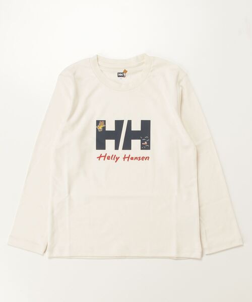 HELLY HANSEN（ヘリーハンセン）の「【HELLY HANSEN】K L/S HH Helly Bear Tee（Tシャツ/カットソー・キッズ・アイボリー/ネイビー・140/130）」の2枚目の写真