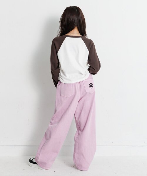 algy（アルジー）の「シャーリングリブロンT（Tシャツ/カットソー・キッズ・ブルー/ブラウン/ピンク・XX-SMALL/X-SMALL/MEDIUM/SMALL）」の8枚目の写真