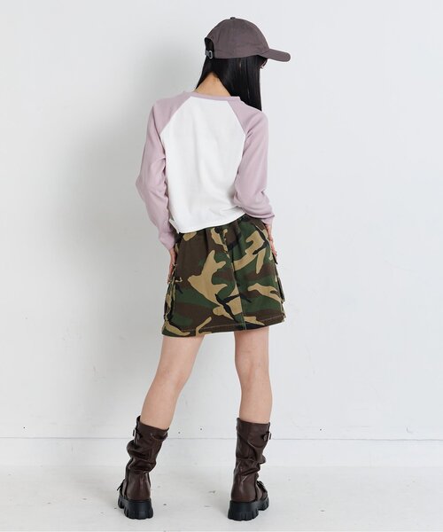 algy（アルジー）の「シャーリングリブロンT（Tシャツ/カットソー・キッズ・ブルー/ブラウン/ピンク・XX-SMALL/X-SMALL/MEDIUM/SMALL）」の12枚目の写真