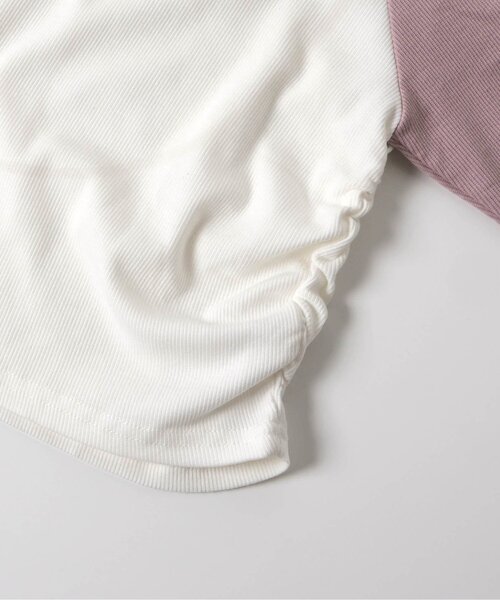 algy（アルジー）の「シャーリングリブロンT（Tシャツ/カットソー・キッズ・ブルー/ブラウン/ピンク・XX-SMALL/X-SMALL/MEDIUM/SMALL）」の22枚目の写真