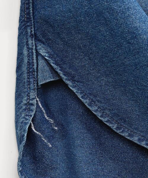 RRL(ダブル アール エル)の「インディゴ オックスフォード ワークシャツ(シャツ/ブラウス・メンズ・ネイビー系1・XXL/XS/XL/S/M/L)」の6枚目の写真