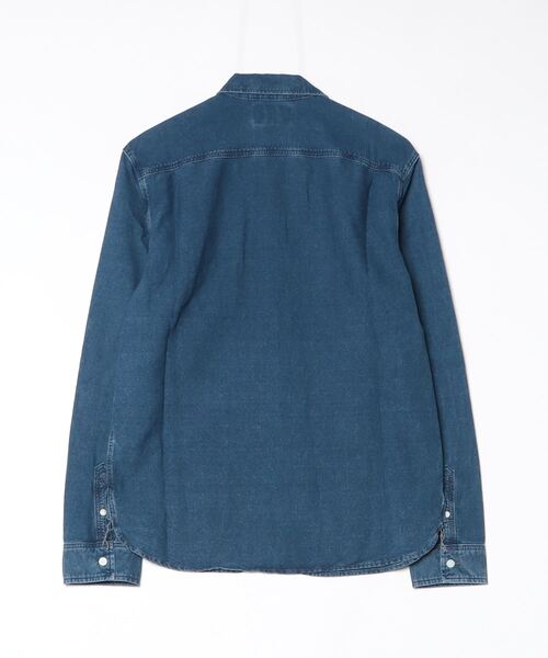 RRL(ダブル アール エル)の「インディゴ オックスフォード ワークシャツ(シャツ/ブラウス・メンズ・ネイビー系1・XXL/XS/XL/S/M/L)」の5枚目の写真