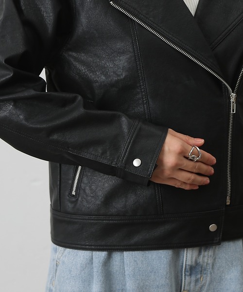 COLONY2139 コロニー ライダース ブラック フェイクレザーライダース | COLONY 2139(コロニー トゥーワン