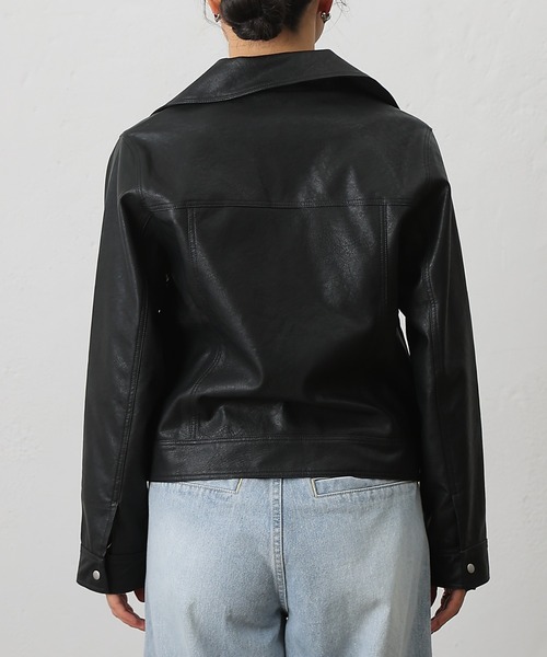 COLONY 2139（コロニートゥーワンスリーナイン）の「フェイクレザーライダース（ライダースジャケット・レディース・ブラック・FREE）」の12枚目の写真