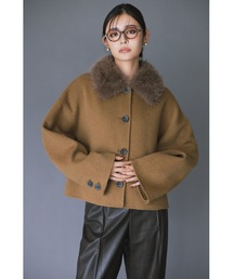 Mila Owen(ミラオーウェン)の2wayファーカラーリバーショートコート(チェスターコート)