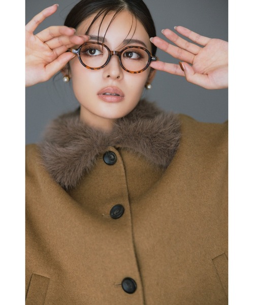 2wayファーカラーリバーショートコート（チェスターコート