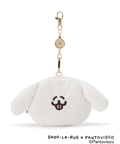 SHOO・LA・RUE(シューラルー)の「【パントビスコ/ぺろち】ぺろち 立体顔型パスケース(その他・レディース・ホワイト・00)」の2枚目の写真