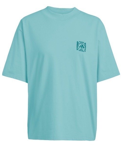 adidas(アディダス)の「アディダス adidas アニマル ルーズ グラフィックTシャツ(Tシャツ/カットソー・レディース・ホワイト/エメラルド・M/L/XL)」の2枚目の写真