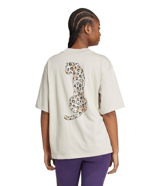 adidas(アディダス)の「アディダス adidas アニマル ルーズ グラフィックTシャツ(Tシャツ/カットソー・レディース・ホワイト/エメラルド・M/L/XL)」の4枚目の写真