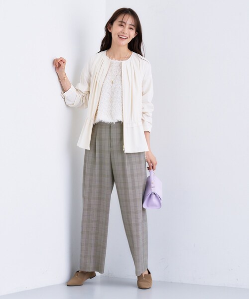 INDIVI(インディヴィ)の「【褒められパンツ】ワンタックワイドパンツ(その他パンツ・レディース・ベージュ系8/グレー系4/ブラック/ライトグレー系1/ブラック系1・12/34/36/42/13/05/15 /38/40/03/19)」の13枚目の写真