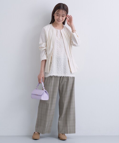 INDIVI(インディヴィ)の「【褒められパンツ】ワンタックワイドパンツ(その他パンツ・レディース・ベージュ系8/グレー系4/ブラック/ライトグレー系1/ブラック系1・12/34/36/42/13/05/15 /38/40/03/19)」の16枚目の写真