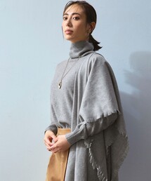 ピュアカシミヤ タートルネック ニット