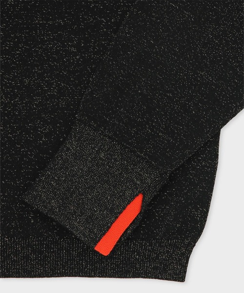 Paul Smith（ポールスミス）の「ウィメンズ ソフト クロップド ラメ ニット / 255222 KN171（ニット/セーター・レディース・グレイッシュブルー/ブラック・MEDIUM）」の6枚目の写真