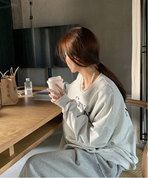 WEGO(ウィゴー)の「WEGO/レターロゴスウェット/ロンT(スウェット・レディース・オフホワイト/ネイビー・MEDIUM/LARGE)」の7枚目の写真