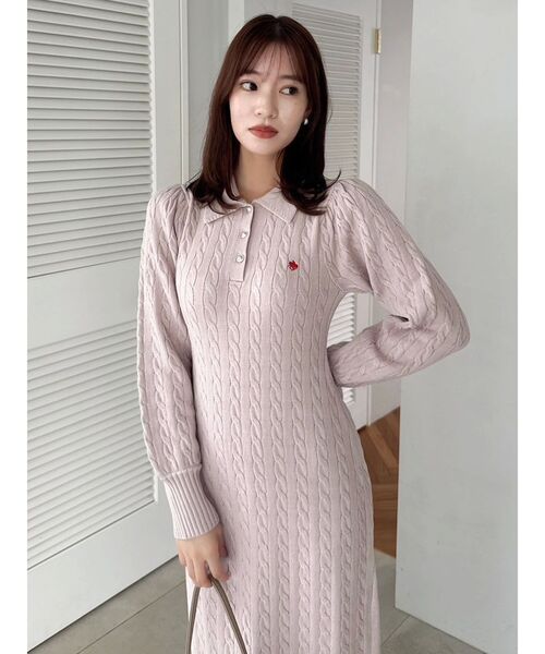 セール】【POLO BCS コラボ】ケーブルポロニットワンピース