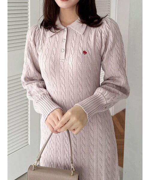 POLO BCS コラボ】ケーブルポロニットワンピース（ワンピース）｜POLO