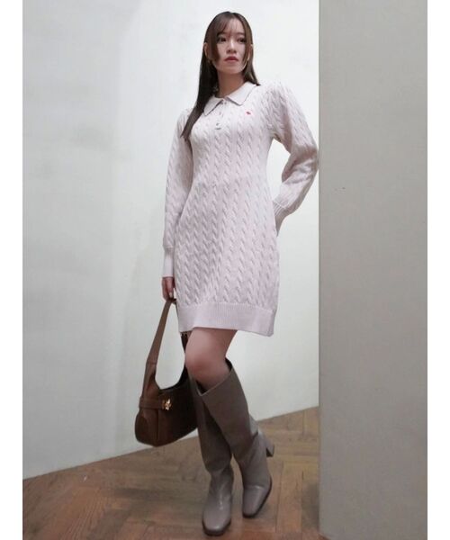 ダズリン　ポロ　ワンピース　dazzlin poro ダズリン dazzlin 【POLO BCS コラボ】ポロシャツワンピース