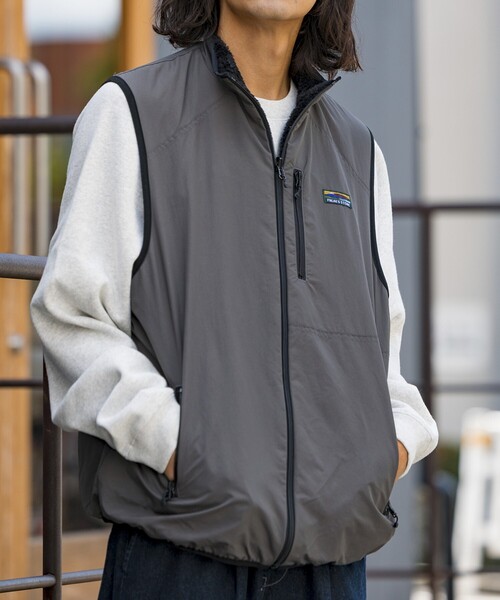 セール】限定展開 リラックスフィット ナイロン フリース リバーシブル