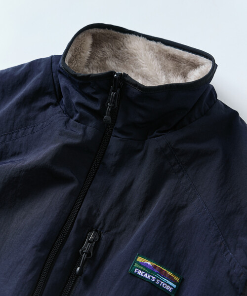 FREAK'S STORE（フリークスストア）の「限定展開 リラックスフィット ナイロン フリース リバーシブル ジップアップベスト（その他アウター・メンズ・ブラック/オリーブ/ネイビー/スミクロ・LARGE/MEDIUM/SMALL）」の9枚目の写真