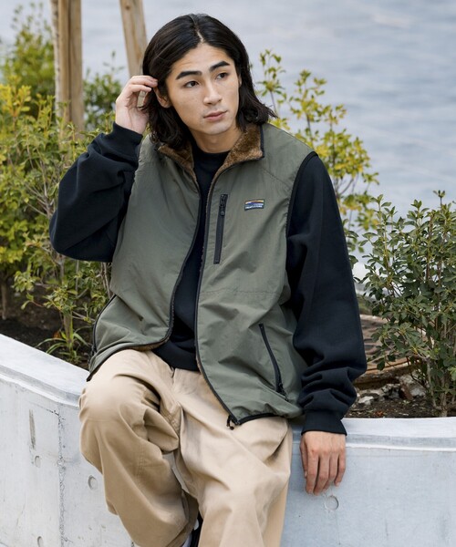 セール】限定展開 リラックスフィット ナイロン フリース リバーシブル