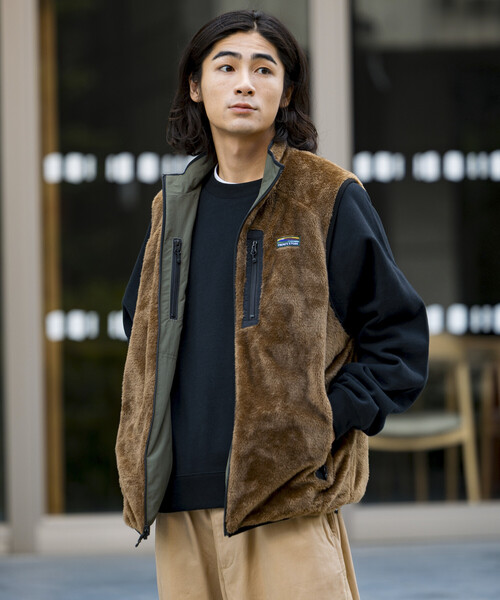 FREAK'S STORE（フリークスストア）の「限定展開 リラックスフィット ナイロン フリース リバーシブル ジップアップベスト（その他アウター・メンズ・ブラック/オリーブ/ネイビー/スミクロ・LARGE/MEDIUM/SMALL）」の19枚目の写真