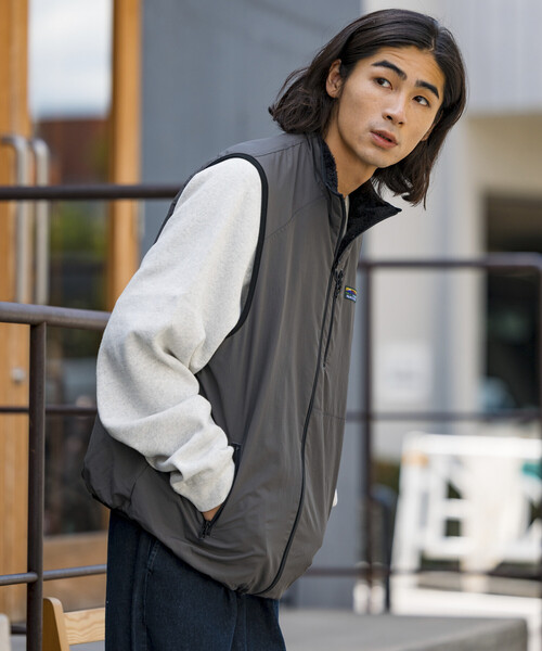 セール】限定展開 リラックスフィット ナイロン フリース リバーシブル