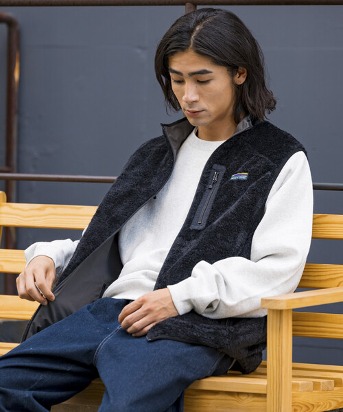 STONE  ブラック ジップアップベスト ジップベスト ブラック – monzee