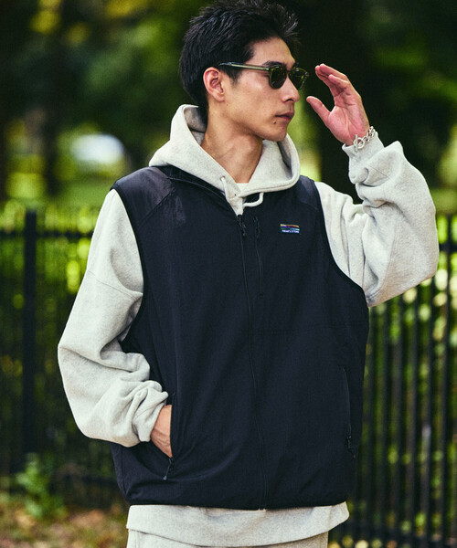 セール】限定展開 リラックスフィット ナイロン フリース リバーシブル