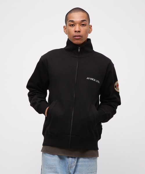 AVIREX(アヴィレックス)の「《直営店限定》CAMP LEJEUNE PATCHED STAND ZIP SWEAT / キャンプ レジューン パッチド スタンドジップ スウェット / AVIREX / アヴィレックス(スウェット・メンズ・グレー/オリーブ/ブルーグレー/ブラック・X-LARGE/LARGE/MEDIUM/XX-LARGE)」の7枚目の写真