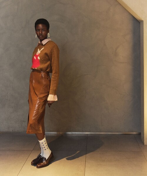 B:MING by BEAMS（ビーミングバイビームス）の「ambiance / RABBIT KNIT (手洗い可)（ニット/セーター・レディース・レッド/ブラウン系その他3・ONE SIZE）」の17枚目の写真