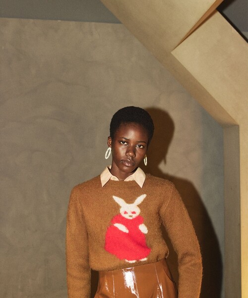 B:MING by BEAMS（ビーミングバイビームス）の「ambiance / RABBIT KNIT (手洗い可)（ニット/セーター・レディース・レッド/ブラウン系その他3・ONE SIZE）」の18枚目の写真