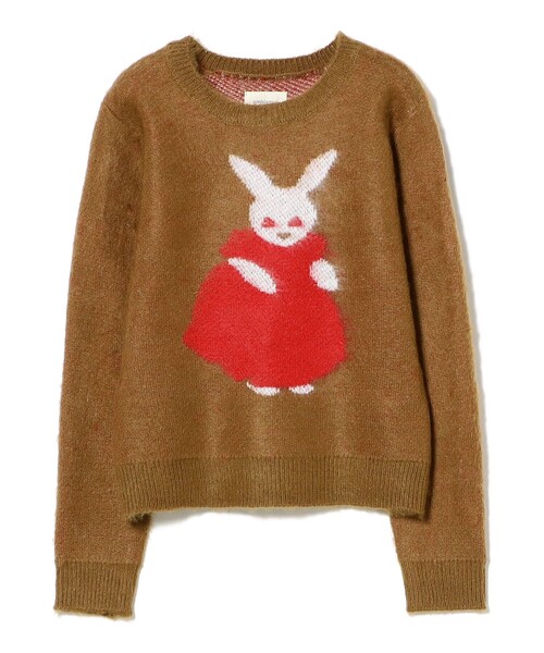 B:MING by BEAMS（ビーミングバイビームス）の「ambiance / RABBIT KNIT (手洗い可)（ニット/セーター・レディース・レッド/ブラウン系その他3・ONE SIZE）」の19枚目の写真