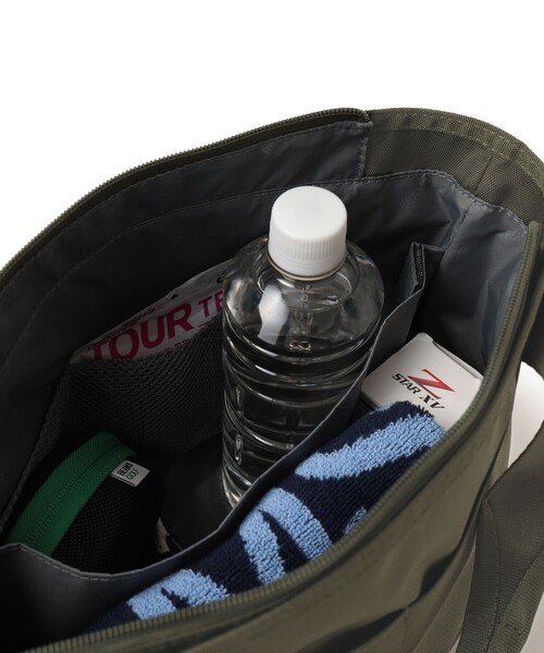 BEAMS GOLF(ビームスゴルフ)の「スクリプトロゴ ビッグサイズ カートバッグ(トートバッグ・メンズ・オリーブ/ベージュ・ONE SIZE)」の7枚目の写真