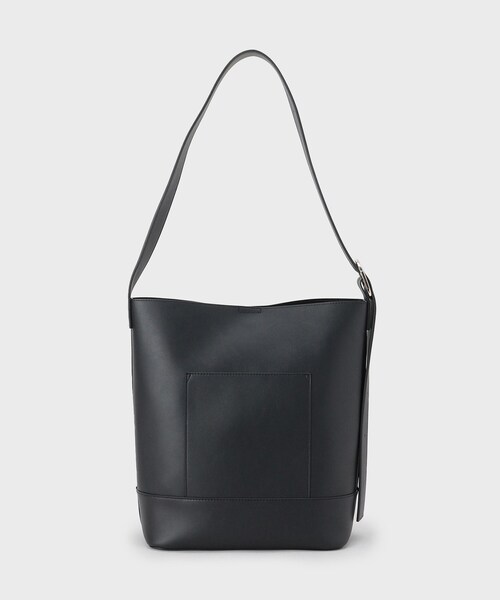 OPAQUE.CLIP（オペークドットクリップ）の「【軽量／A4サイズ対応／通勤対応】スムース合皮ワンショルダーバッグ（ショルダーバッグ・レディース・ブラック/ダークブラウン・00）」の10枚目の写真