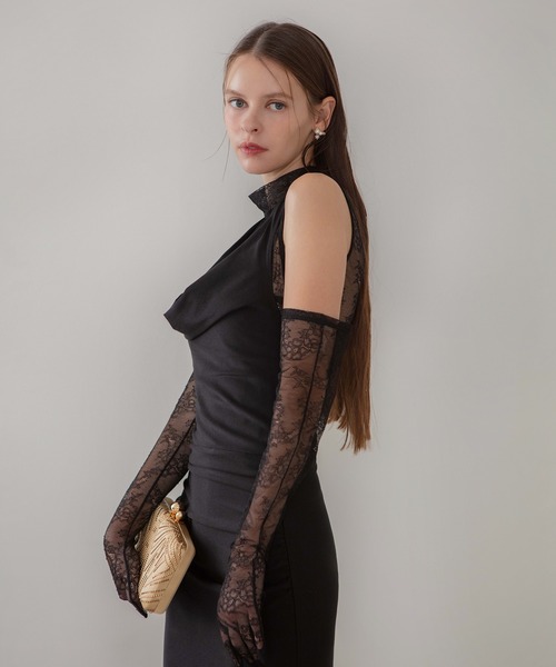 【Leja】お呼ばれドレス/黒/レース Leja】お呼ばれドレス/黒/レース 結婚式ドレス・結婚式