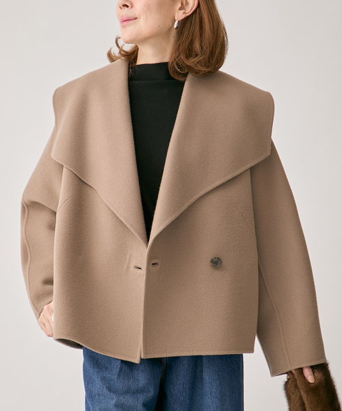 VERMEIL par iena（ヴェルメイユパーイエナ）の「ショールコート（その他アウター・レディース・ベージュ/ネイビー・38/36）」の15枚目の写真