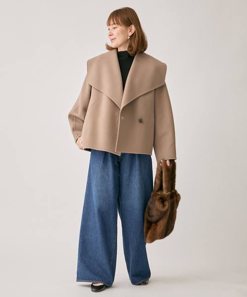 VERMEIL par iena（ヴェルメイユパーイエナ）の「ショールコート（その他アウター・レディース・ベージュ/ネイビー・38/36）」の18枚目の写真