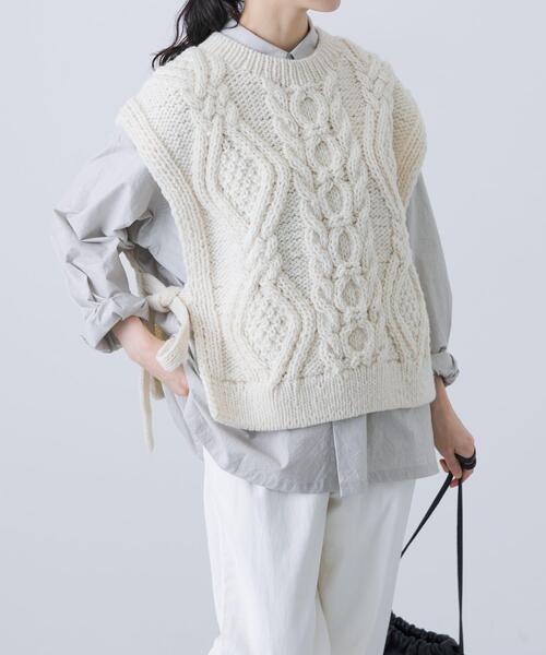 ペルーアランニットベスト（ニット/セーター）｜かぐれ（カグレ）の