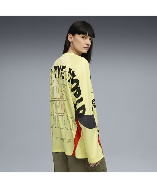 PUMA(プーマ)の「PUMA プーマ ユニセックス ナイン トゥ ファイブ 長袖 ジャージー シャツ(スウェット・メンズ・グレー系その他3/イエロー・LARGE/X-SMALL/X-LARGE/MEDIUM/SMALL)」の5枚目の写真