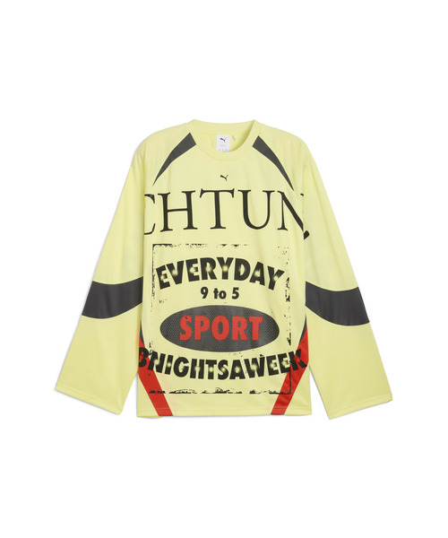 PUMA(プーマ)の「PUMA プーマ ユニセックス ナイン トゥ ファイブ 長袖 ジャージー シャツ(スウェット・メンズ・グレー系その他3/イエロー・LARGE/X-SMALL/X-LARGE/MEDIUM/SMALL)」の7枚目の写真