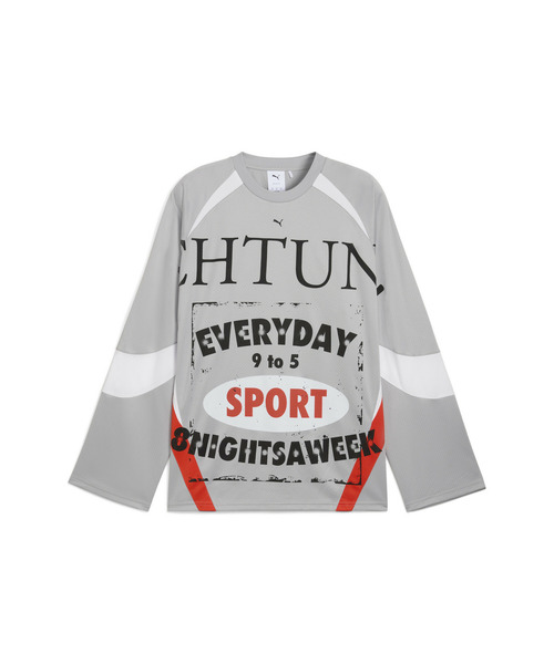 PUMA(プーマ)の「PUMA プーマ ユニセックス ナイン トゥ ファイブ 長袖 ジャージー シャツ(スウェット・メンズ・グレー系その他3/イエロー・LARGE/X-SMALL/X-LARGE/MEDIUM/SMALL)」の10枚目の写真