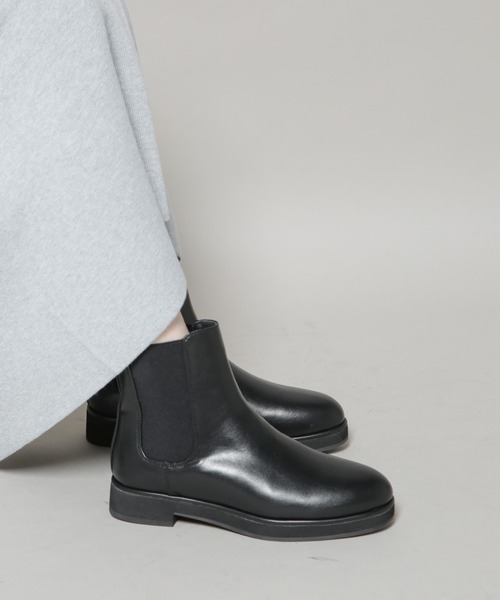 セール】サイドゴアフラットブーツ（ブーツ）｜NANO universe（ナノ