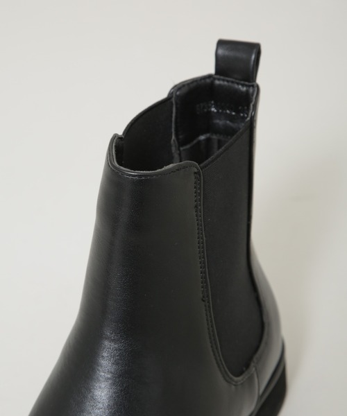 NANO universe（ナノユニバース）の「サイドゴアフラットブーツ（ブーツ・レディース・ブラウン/ブラック・37/36/38）」の3枚目の写真