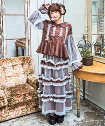 レース セットアップ レース スカート レースブラウス スカート